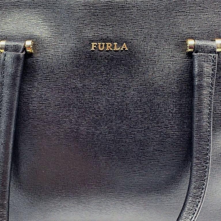 Furla Lotus Medium Carryall Tote Bag Black Women S Fashion Bags Wallets Tote Bags On Carousell