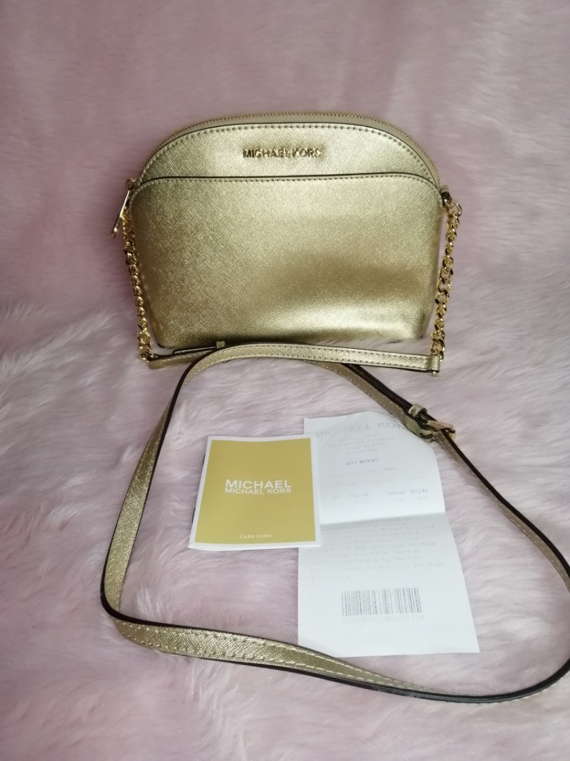 Gold sling bag Michael Kors, Women's 