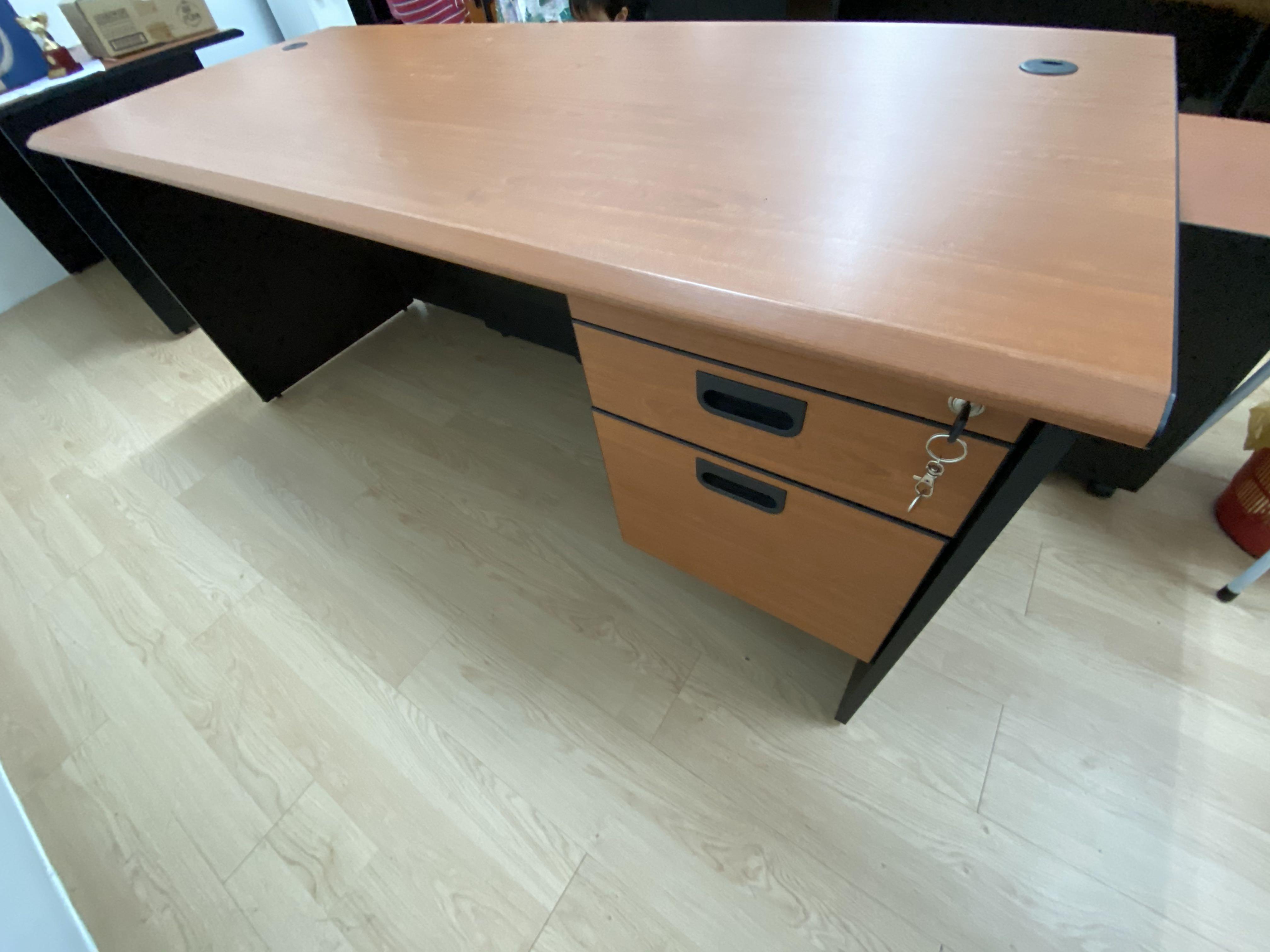 Good Quality Office Desk 180cm with drawers, Furniture & Home Living