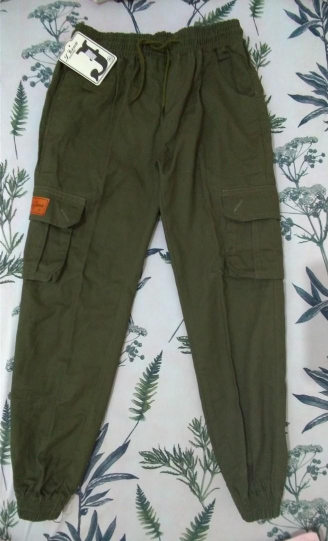 green cargo jeans womens
