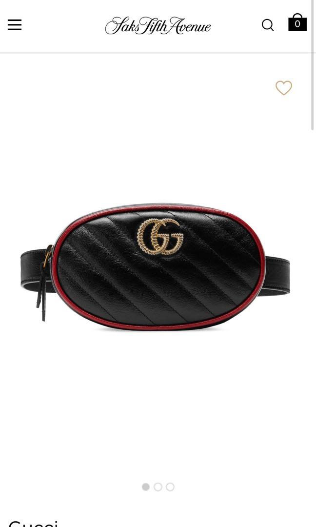 gucci leather waist bag