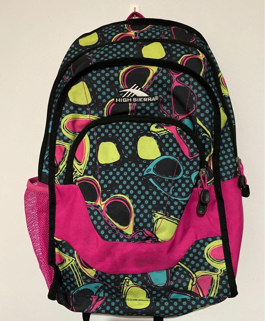 High Sierra Backpack (Category: Backpacks) located in Paranaque City. Submitted by cheesecakeflow (Listing ID 1027289197, Image 2). Description: High Sierra Multicolored Backpack Used only a few times Still in perfect condition No rips, no tears, no holes, no stains, no missing/replaced zippers Authentic, mall bought See photos for measurements 💵 Payment thru BDO, BPI, GCASH only 🏍 For pickup/third party pickup-delivery services only. Fees will