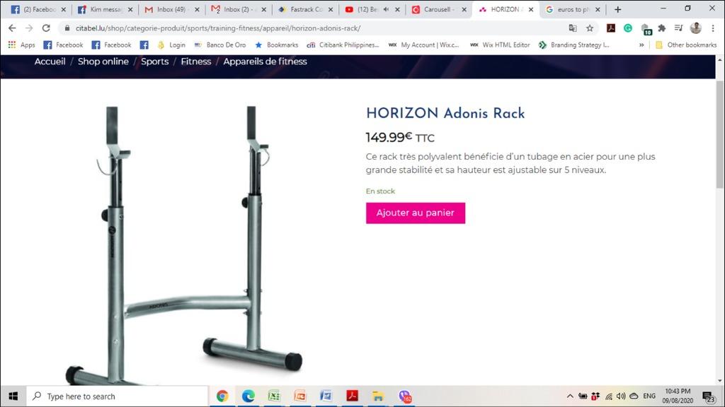 Horizon Adonis Squat Chest Bench Press Rack used RUSH