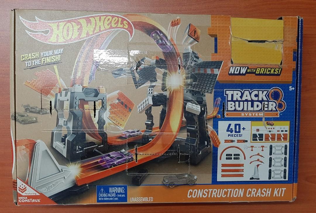 hot wheels track builder crash kit