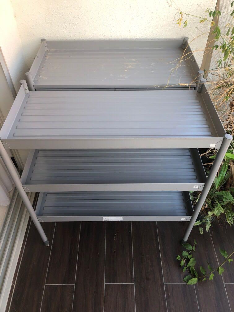 IKEA Hindo steel & shelf, Furniture & Home Living, Furniture, Shelves, & Racks