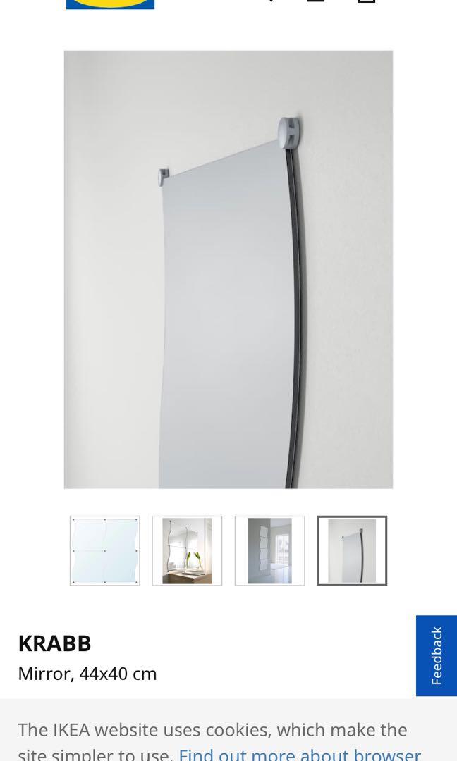 Ikea Krabb Mirror, Furniture & Home Living, Home Decor, Mirrors on