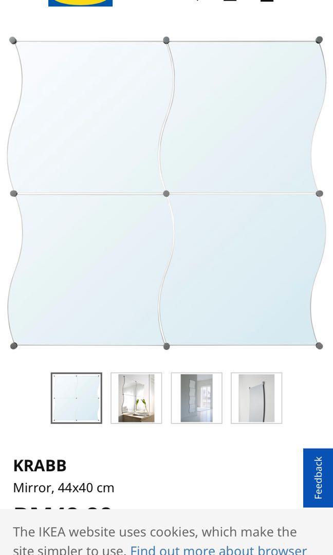 Ikea Krabb Mirror, Furniture & Home Living, Home Decor, Mirrors on