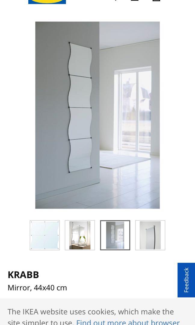 Ikea Krabb Mirror, Furniture & Home Living, Home Decor, Mirrors on