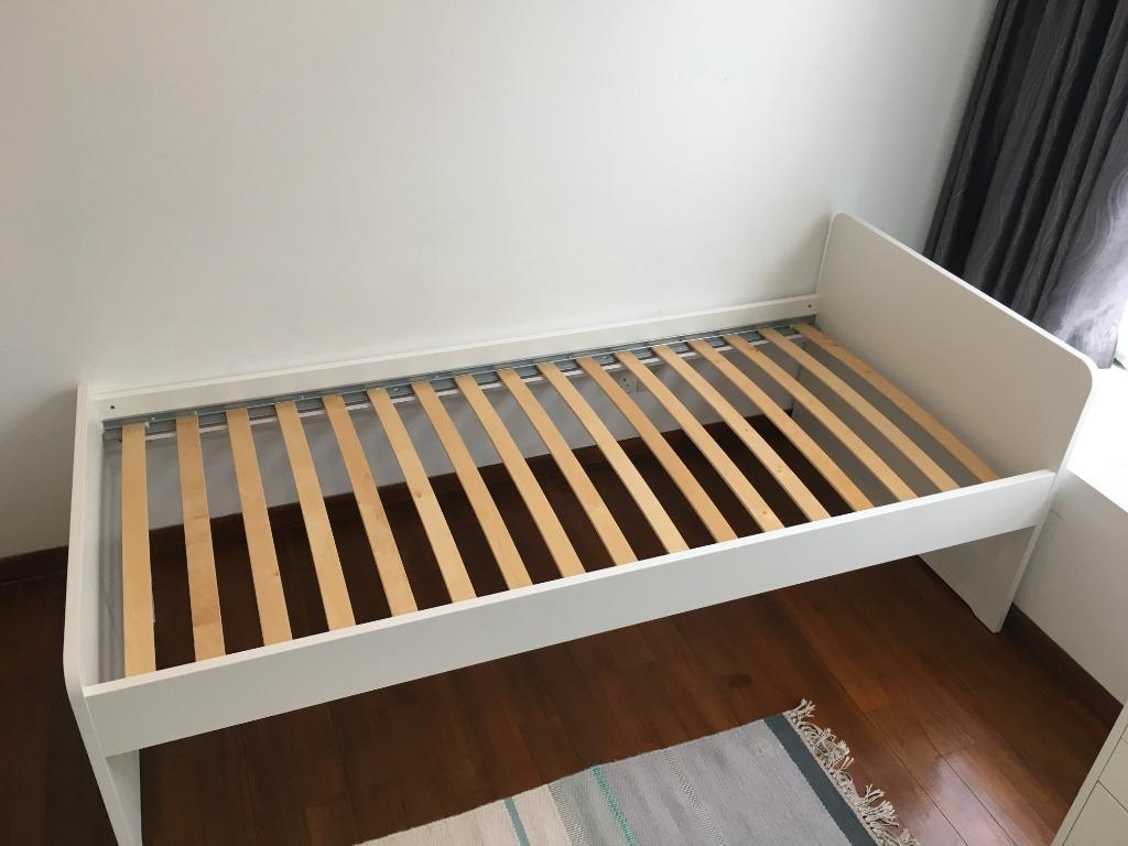 Ikea Slakt Bed Frame 90x200 Cm Incl Slatted Frame Furniture Beds Mattresses On Carousell