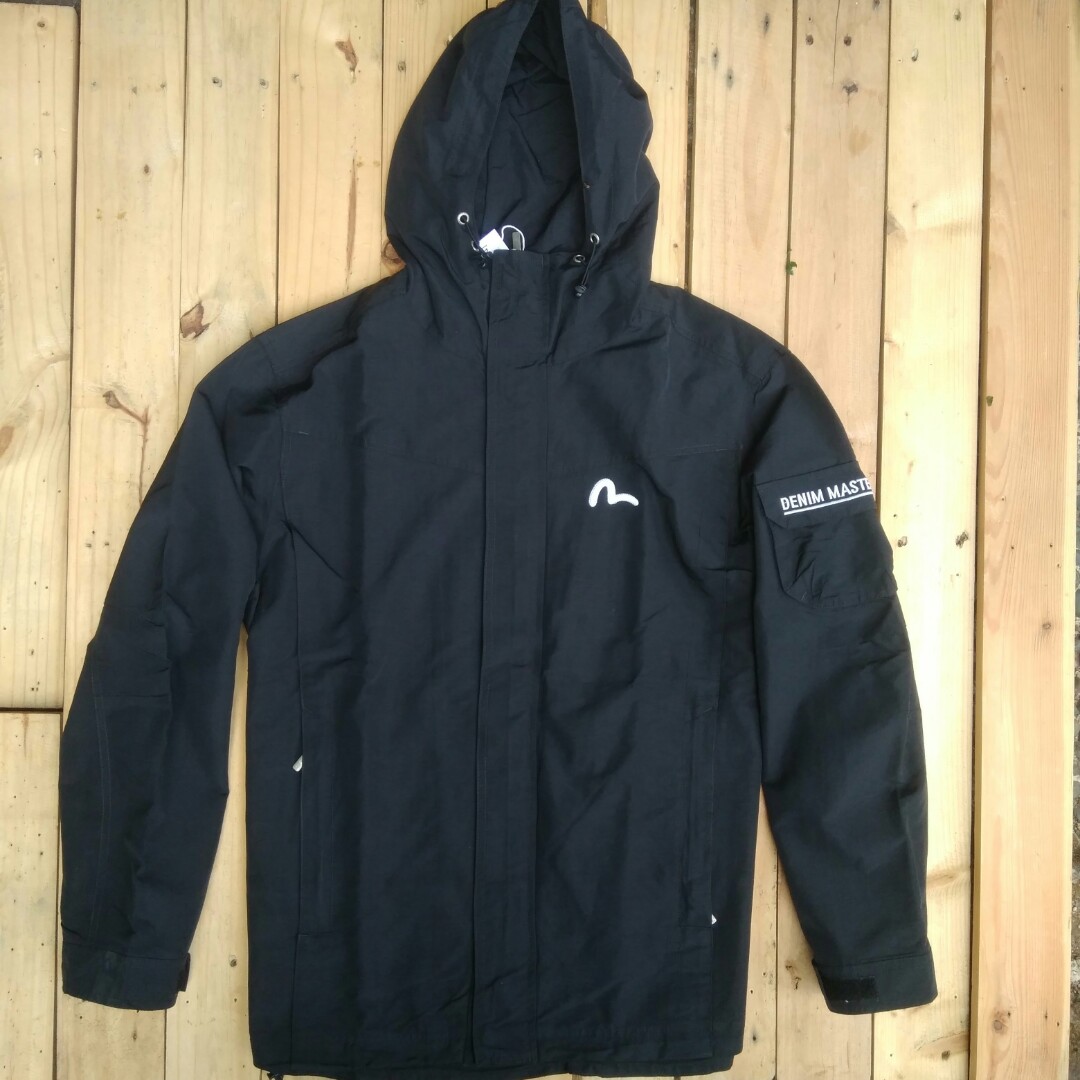 jaket outdoor evisu saku samping Fesyen Pria Pakaian Baju