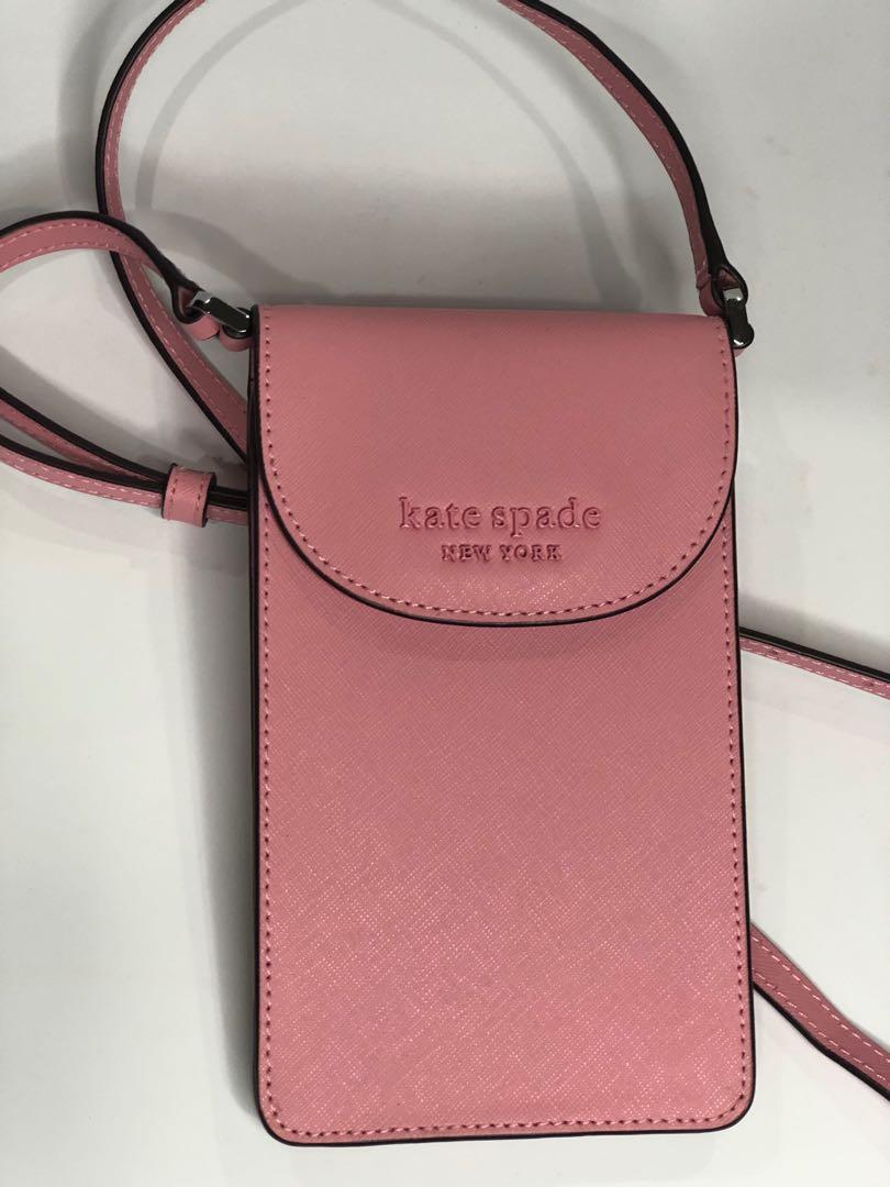 KATE SPADE MONOTONE NORTH SOUTH FLAP PHONE CROSSBODY , Luxury, Bags &  Wallets on Carousell