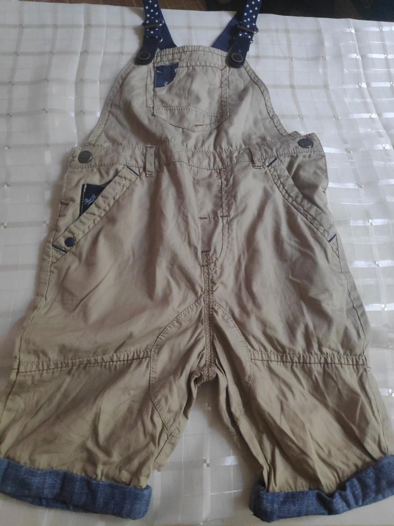 boys khaki overalls