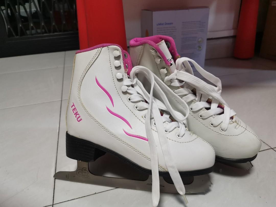 kids white ice skates