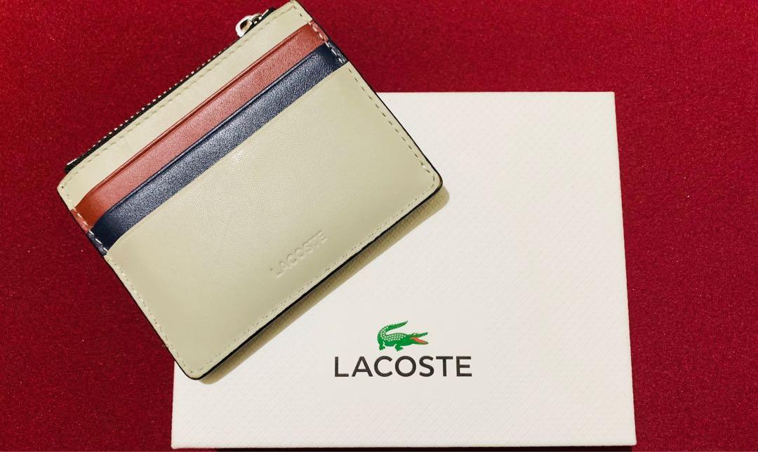Original Lacoste Card Holder with zip, Men's Fashion, Watches