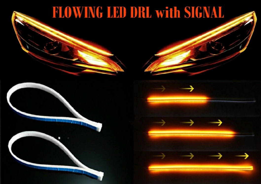 Lampu DRL u0026 signal mengalir led, Auto Accessories on Carousell