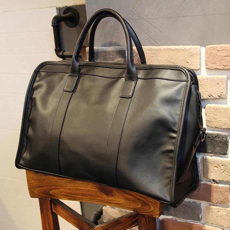 Pu leather best sale duffle bag