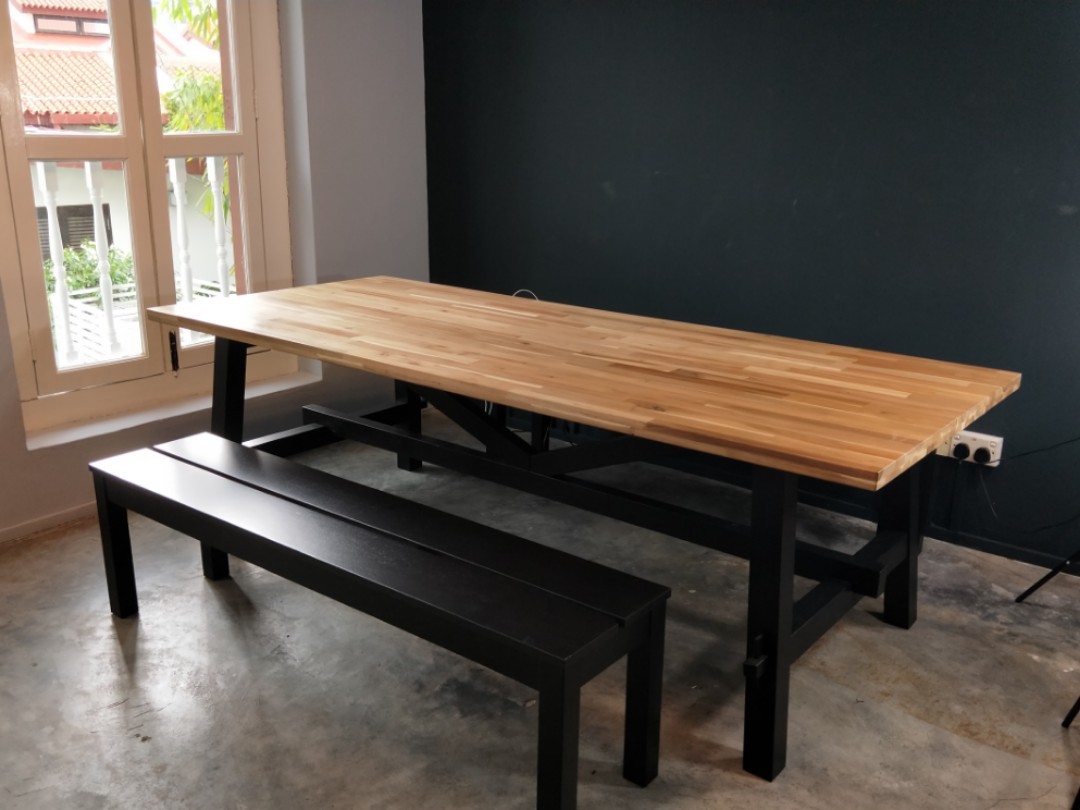 Long dining table (wood)