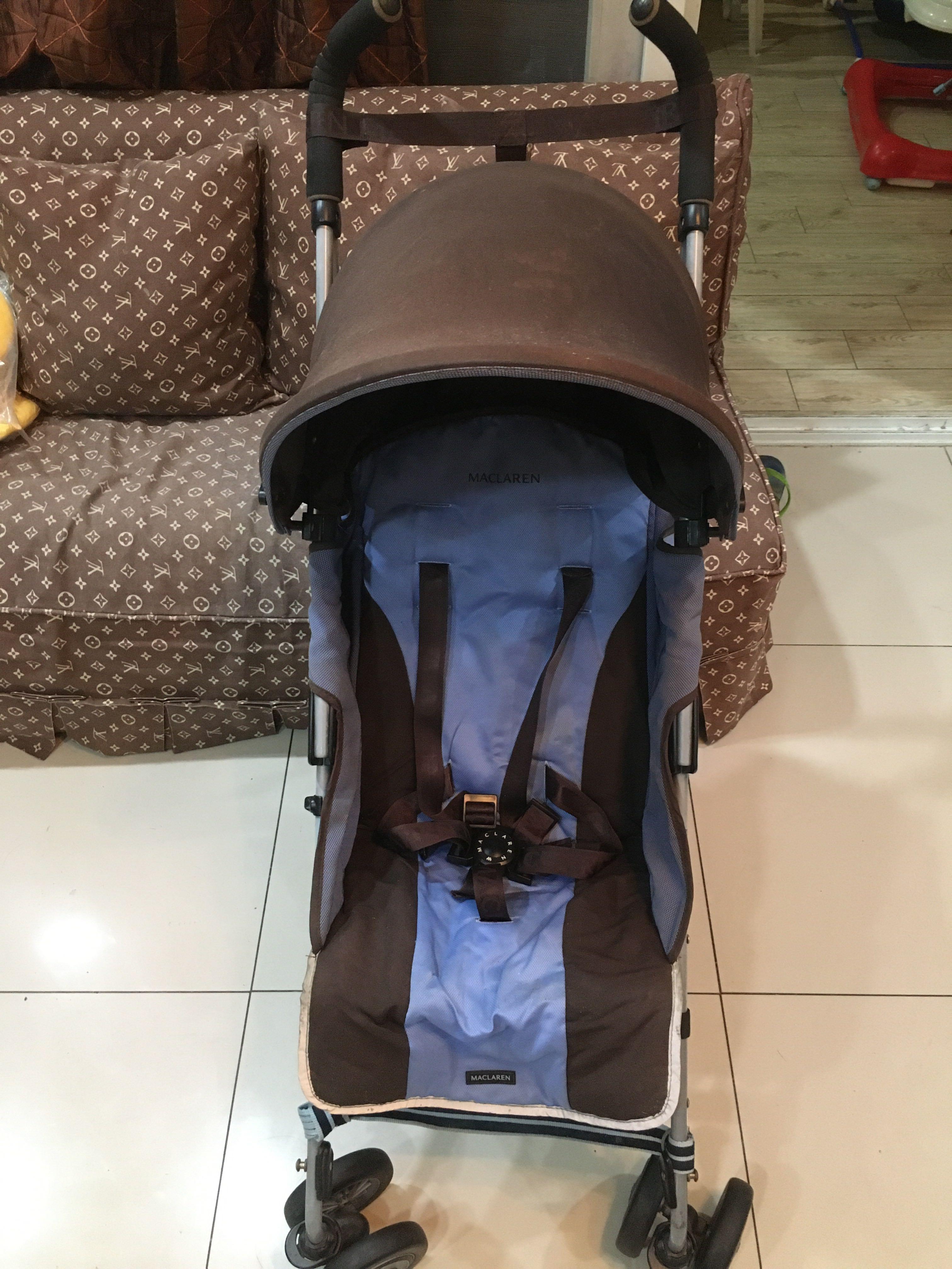 Maclaren Quest Stroller (Category: Strollers) located in Manila. Submitted by th1234shop (Listing ID 1027320691, Image 1). Description: Sale!!! Please read: Maclaren Quest Stroller Issues: No footrest, flaw on handle rubber, stain on top of canopy (please check the pictures) MOP: BPI, BDO m, Gcash transfer only Delivery: Lalamove, grab.