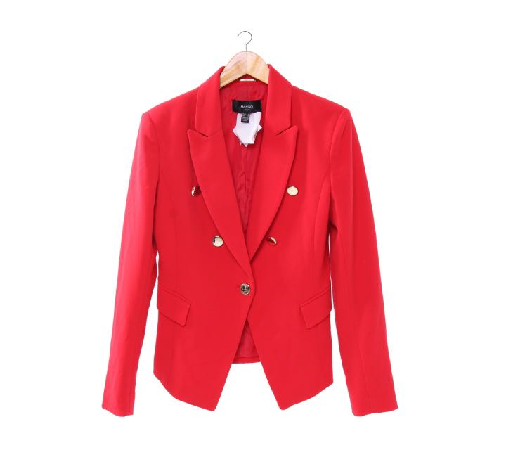mango red blazer