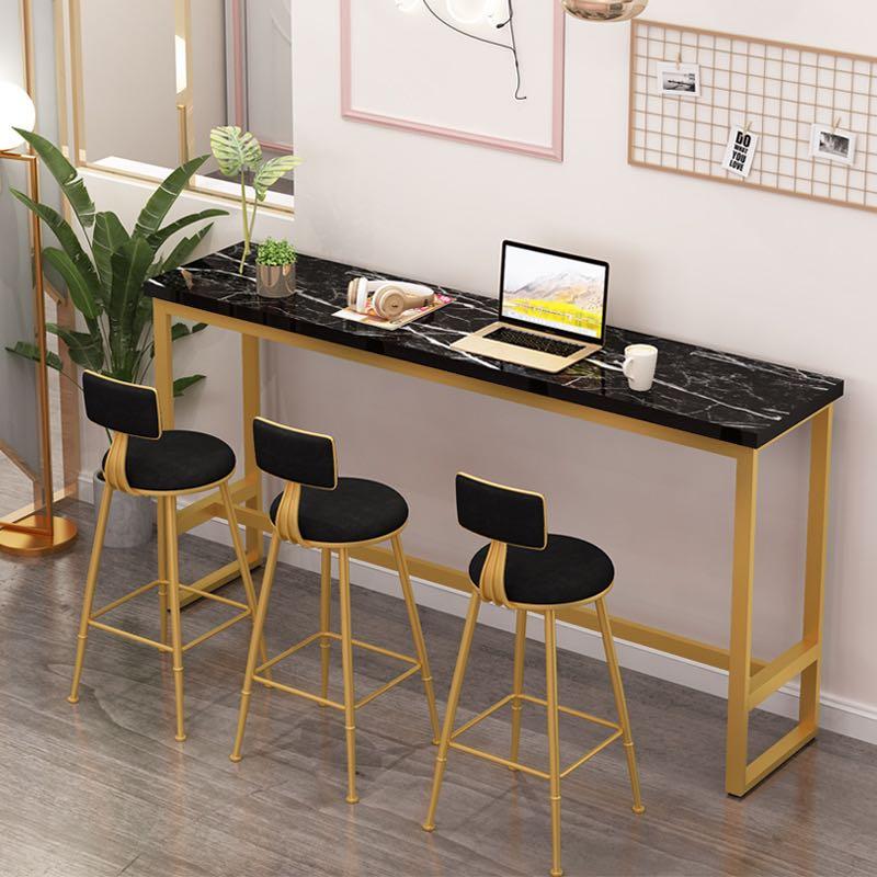 Marble Bar Dining Table Set With High Chair Furniture Tables Chairs On Carousell