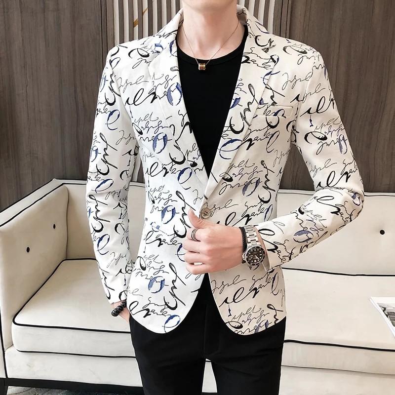 Men blazer blue white Men s Fashion Coats Jackets and Outerwear