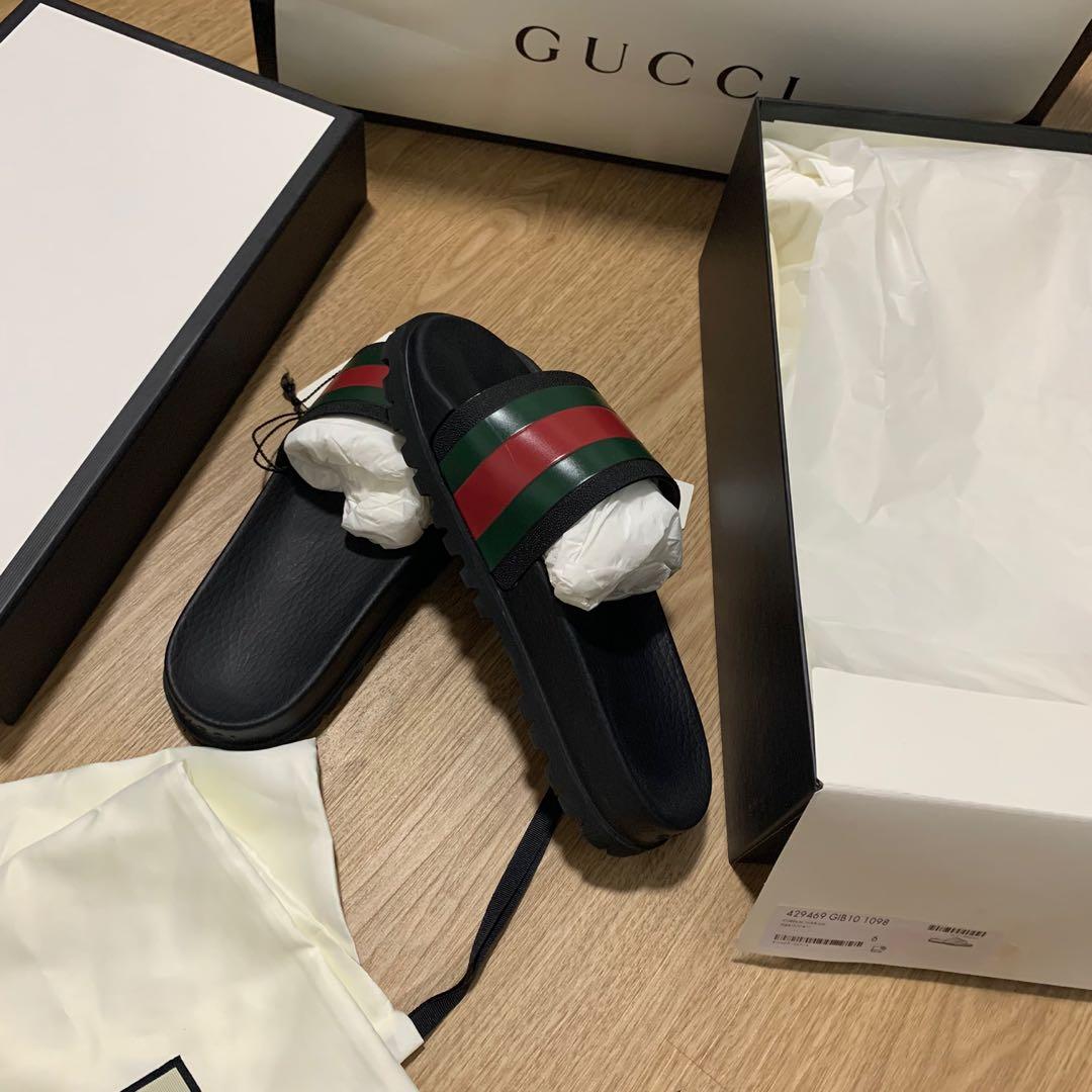 Gucci rubber sandals men Clearance