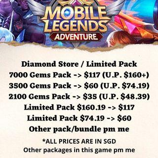 Mobile Legends Adventure cheap top up Diamonds Cash discounted