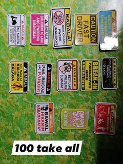 MOTORCYCLE/CAR STICKERS