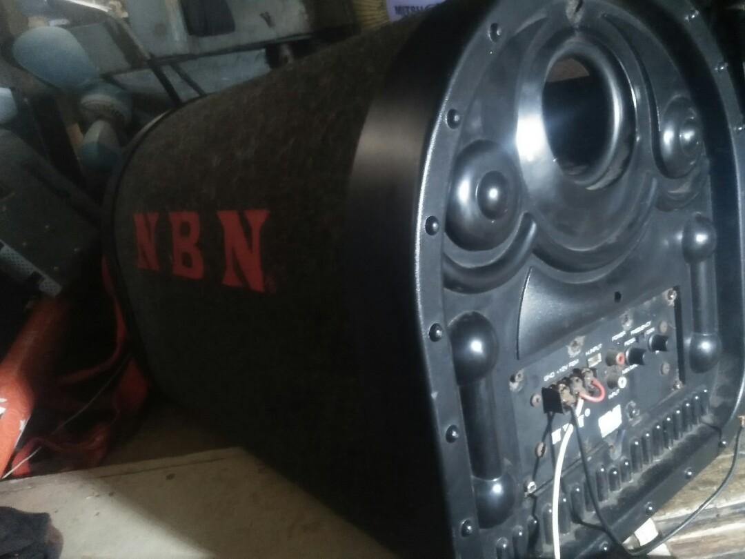 NBN 1028APR ACTIVE CAR SUBWOOFER 10 