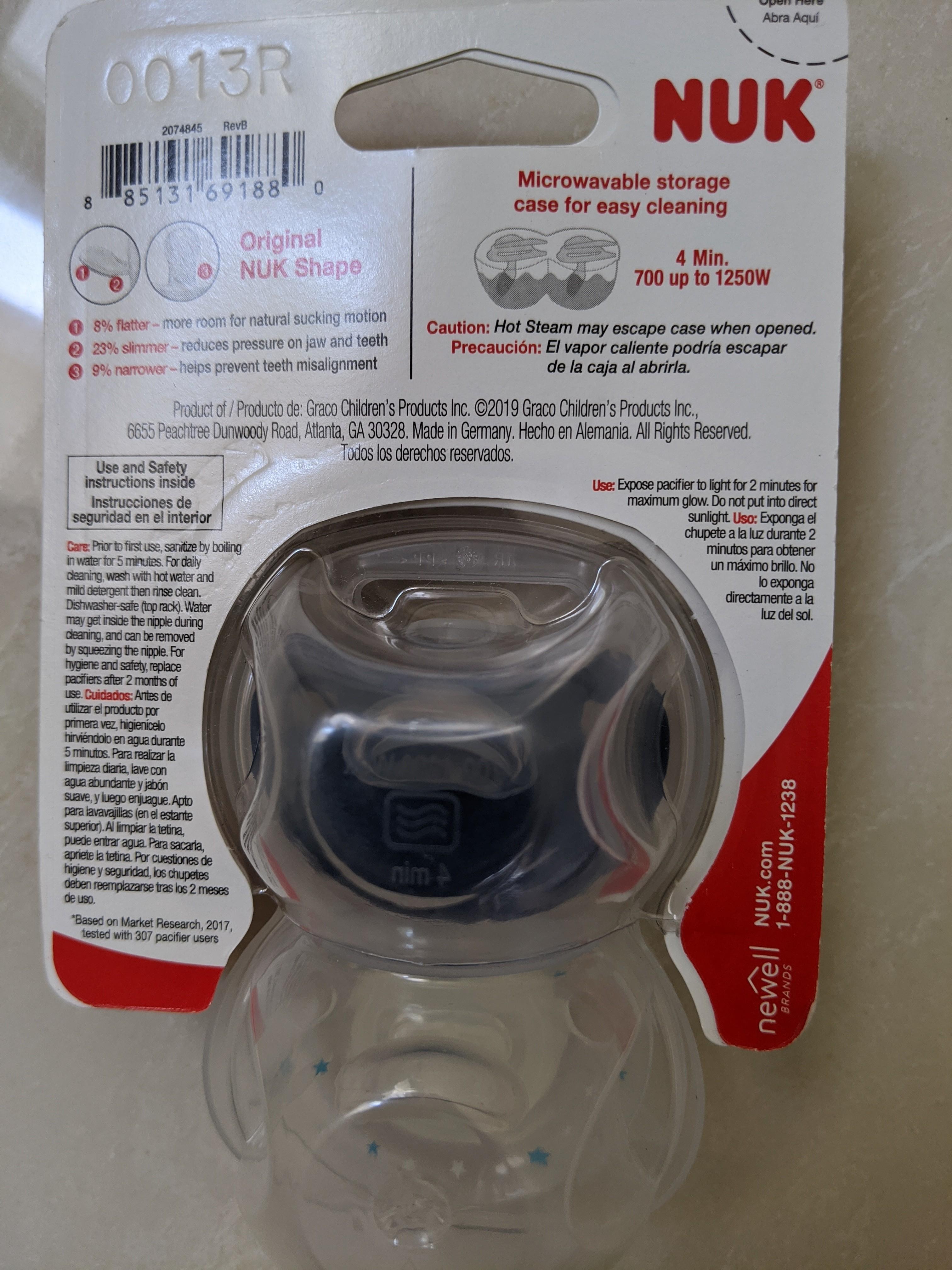Nuk cute as a button best sale pacifier