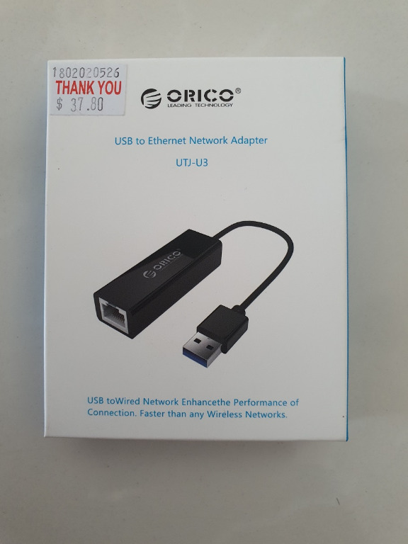 Orico USB3 to Network Adapter, Computers & Tech, Parts & Accessories, Cables & Adaptors