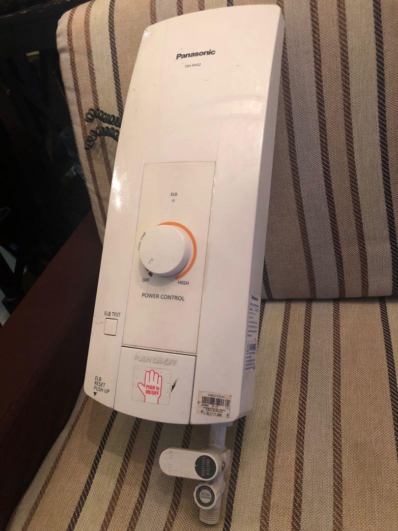Panasonic Shower Heater DH-3HS2, TV u0026 Home Appliances, Air Conditioning and  Heating on Carousell