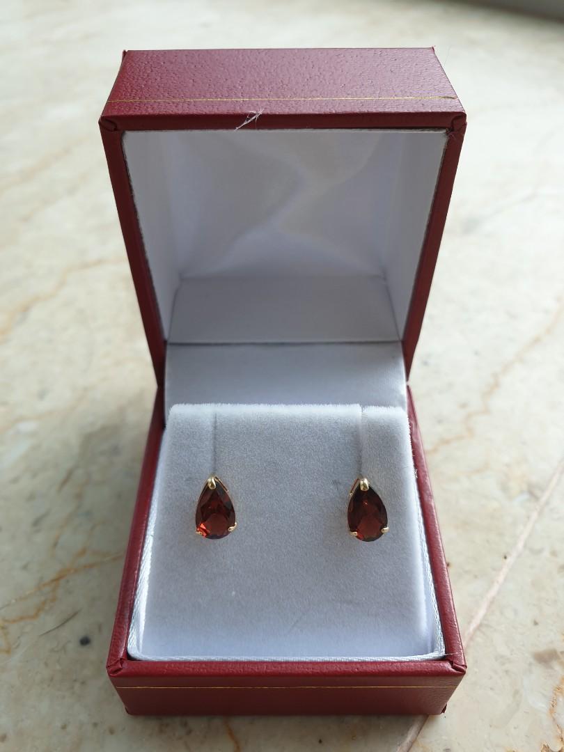 Garnet stone earrings shop