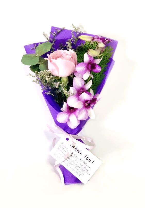 Teacher S Day Rose And Orchid Bouquet Gardening Flowers Bouquets On Carousell