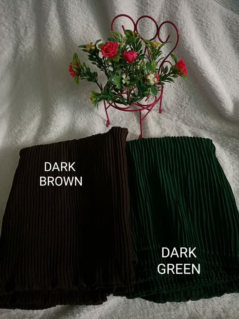shawl crush pleated