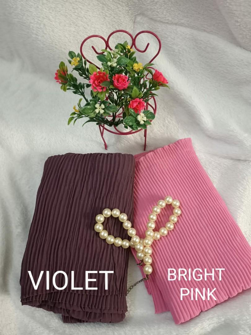 shawl crush pleated