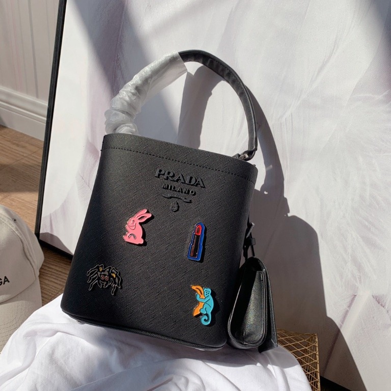 Prada double bucket sales bag