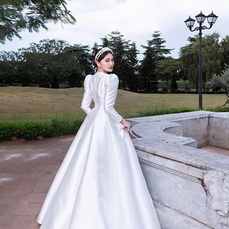 White long dress clearance for wedding