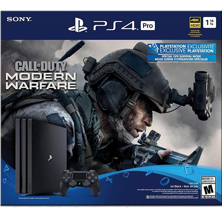 Ps4 Pro 1tb Call Of Duty Modern Warfare Bundle Toys Games Video Gaming Consoles On Carousell