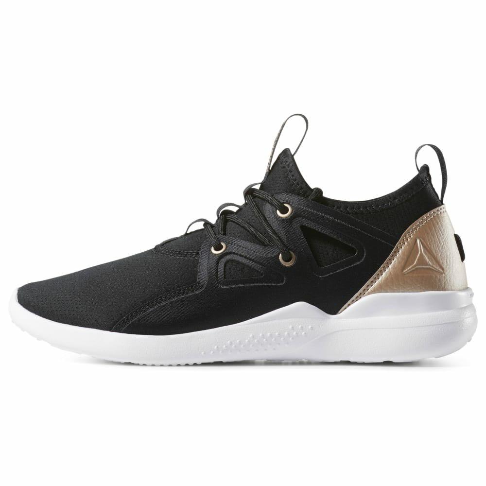 Reebok black on sale and gold shoes