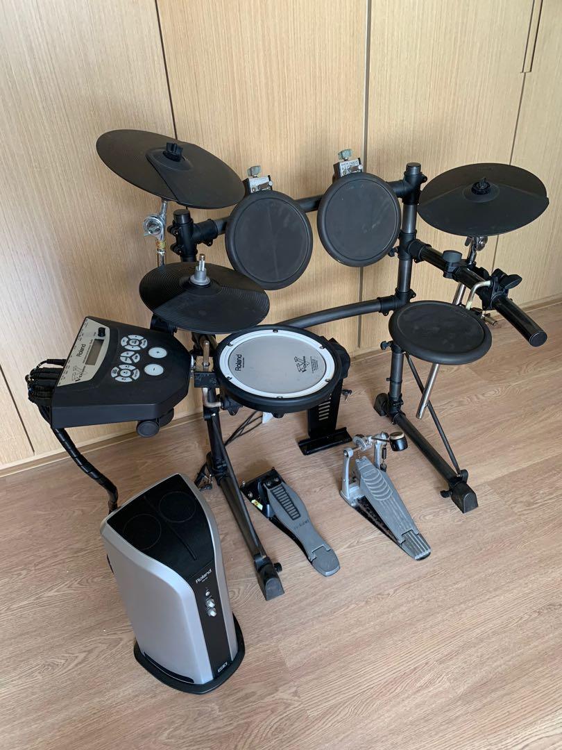 Roland 電子鼓drum TD-6V 包喇叭耳機效果更好, 興趣及遊戲, 音樂、樂器