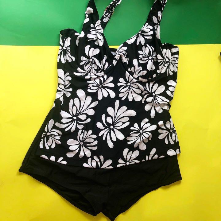 swimsuit tank top and shorts
