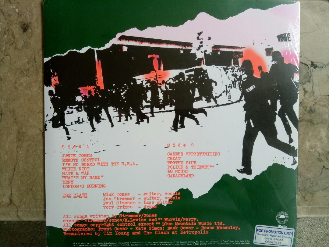 The Clash LP Vinyl Sealed Plaka (Category: Vinyls) located in Manila. Submitted by kinganalog (Listing ID 1027277891, Image 2). Description: The Clash 1st album LP Vinyl, fully remastered 180G rare promo copy, Sealed. Shipping nationwide, payment via Palawan or Unionbank, COD is okay at buyer's account. Check out fb page Roots Analog..