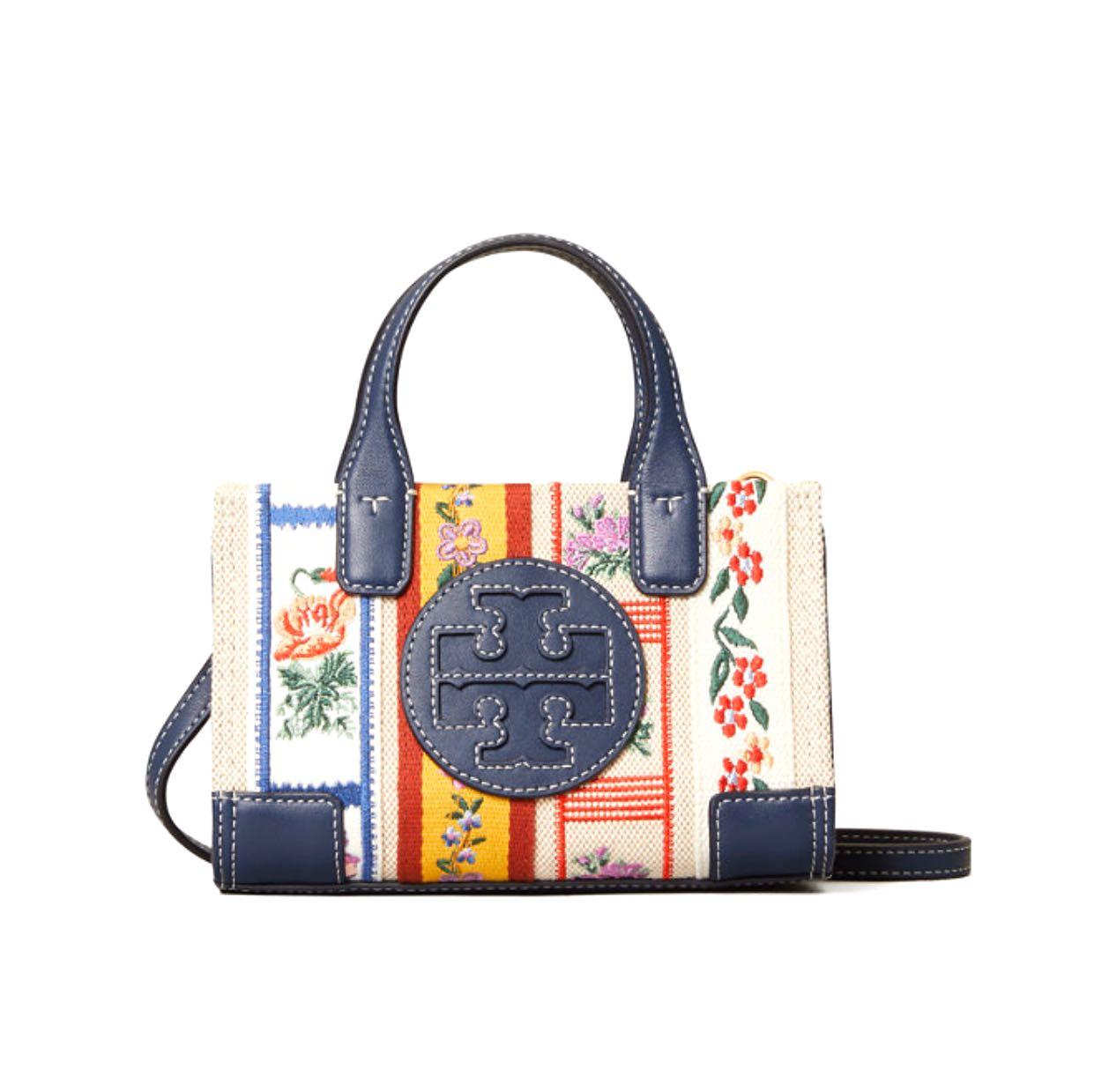 Tory burch ella webbing patchwork tote sale