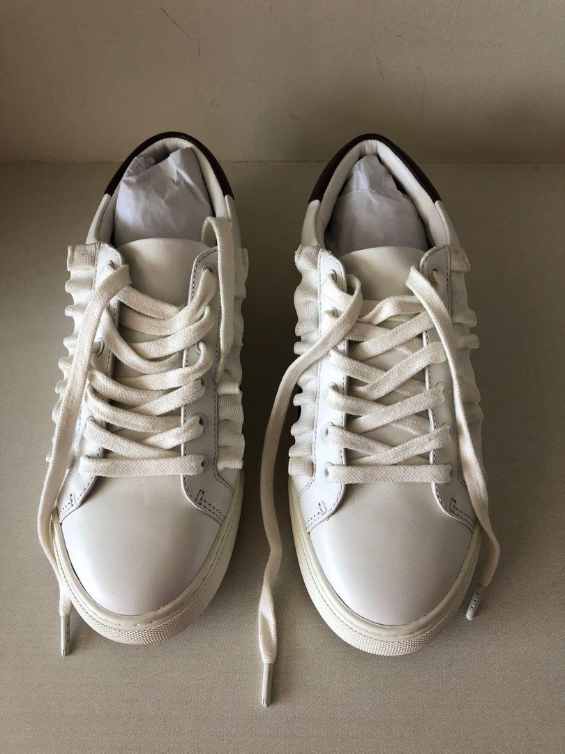 tory burch silver sneakers