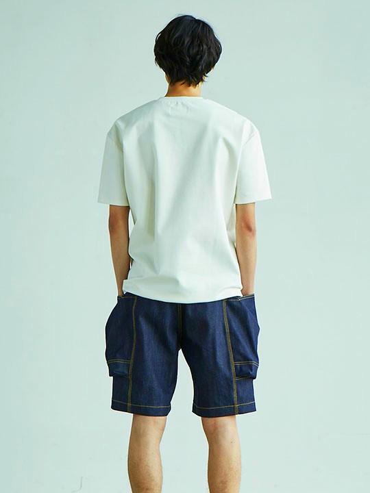 TROVE x 岡部文彦Big Pocket Indigo Denim Shorts, 男裝, 褲