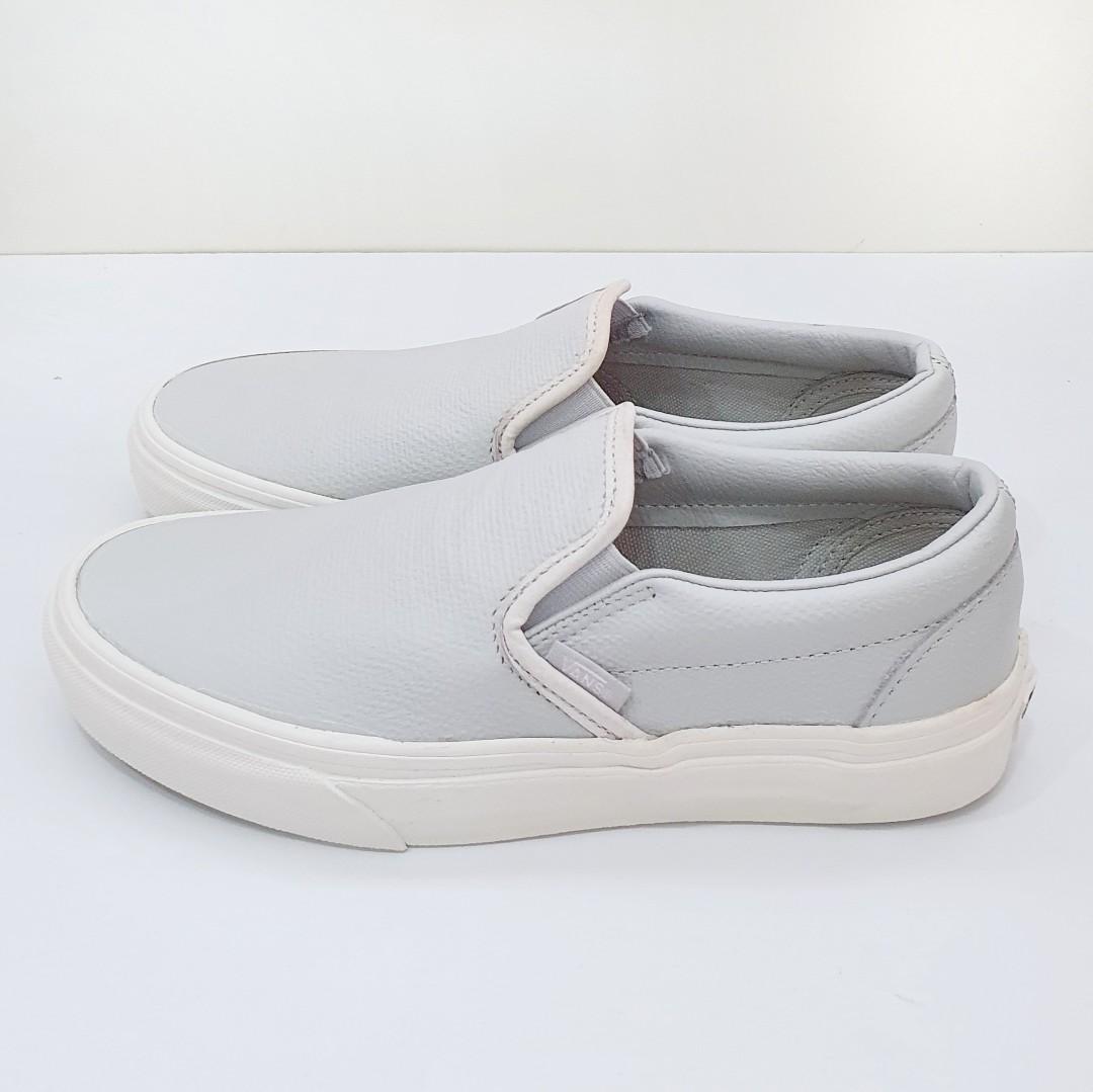 Vans Baby Blue Slip Ons UK4.5 Women s Fashion Footwear Sneakers on Carousell