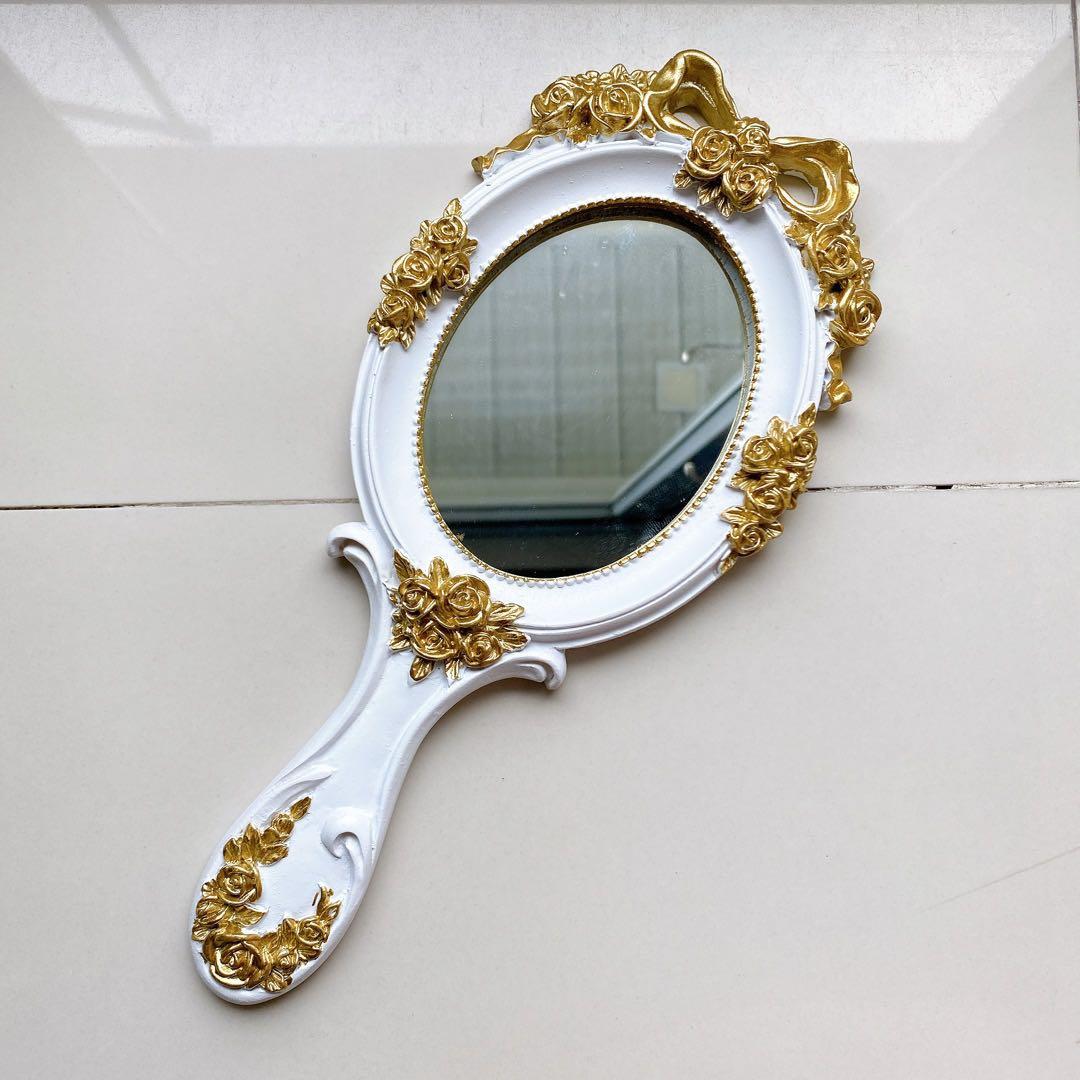 Vintage Aesthetic Handheld Mirror, Women's Fashion, Watches