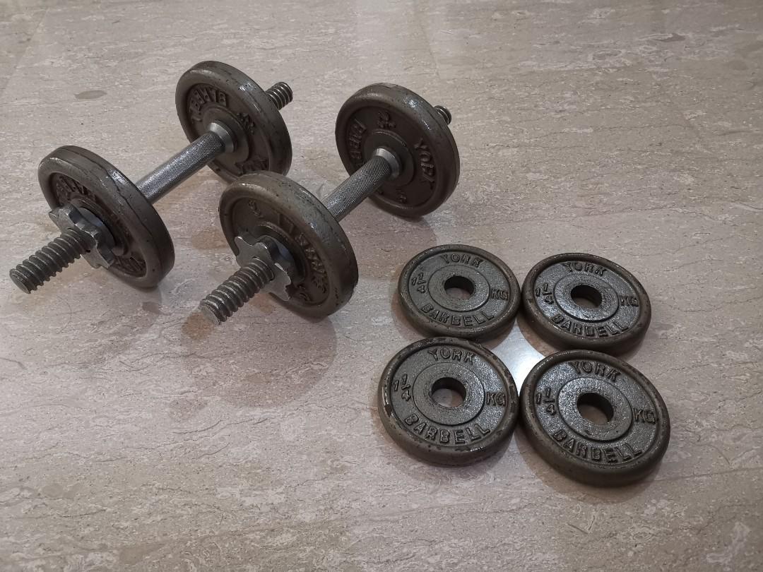 Vintage discount york dumbbells