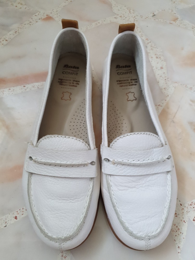 White Loafer, Women's Fashion, Footwear, Loafers On Carousell